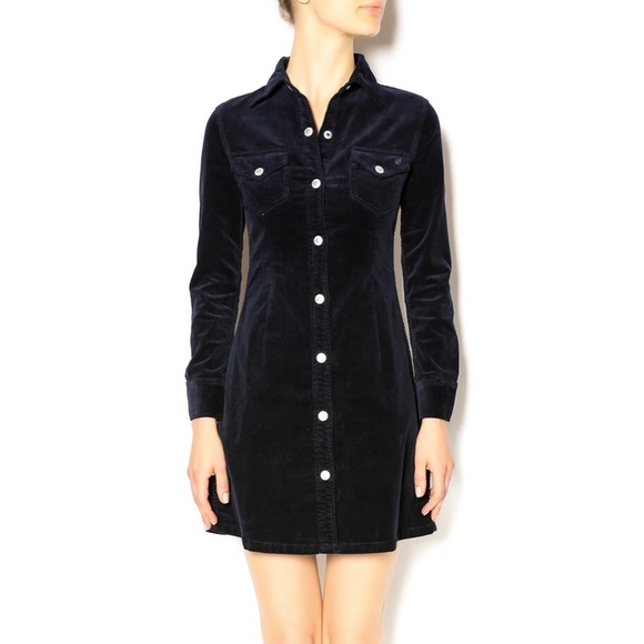 Anthropologie Dresses & Skirts - NWOT AG x ALEXA CHUNG Navy Curdoroy Dress Size M